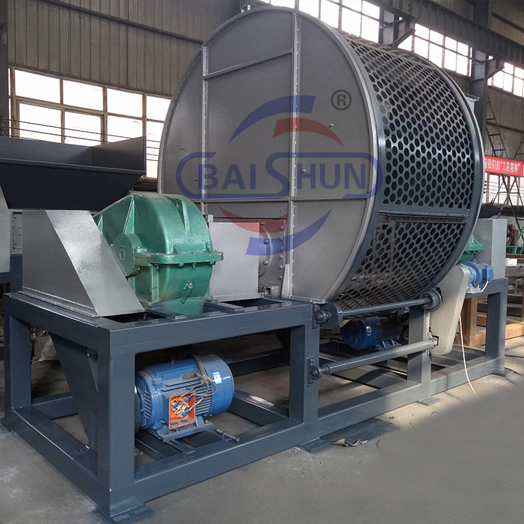 Tire Recycle Shredder Rubber Crusher Machine Waste Tyre Scrap Tires Grind Powder Machine