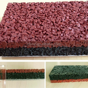 Full pour EPDM granule athletic track surfacing synthetic tartan track rubber running track