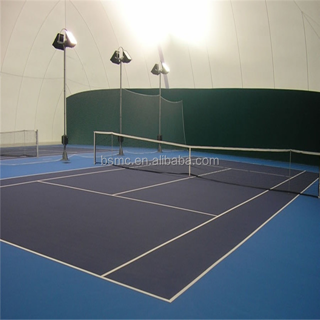 User friendly design polyurethane plastic flooring tennis court with ITF certificate sport surface