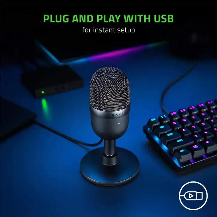 Portable Pink White Razer Seiren Mini Seiren Elite Seiren Emote USB Gaming Microphone Game Live Microphone