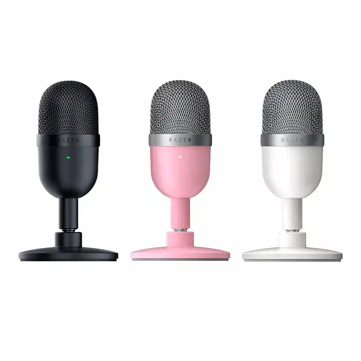 Portable Pink White Razer Seiren Mini Seiren Elite Seiren Emote USB Gaming Microphone Game Live Microphone