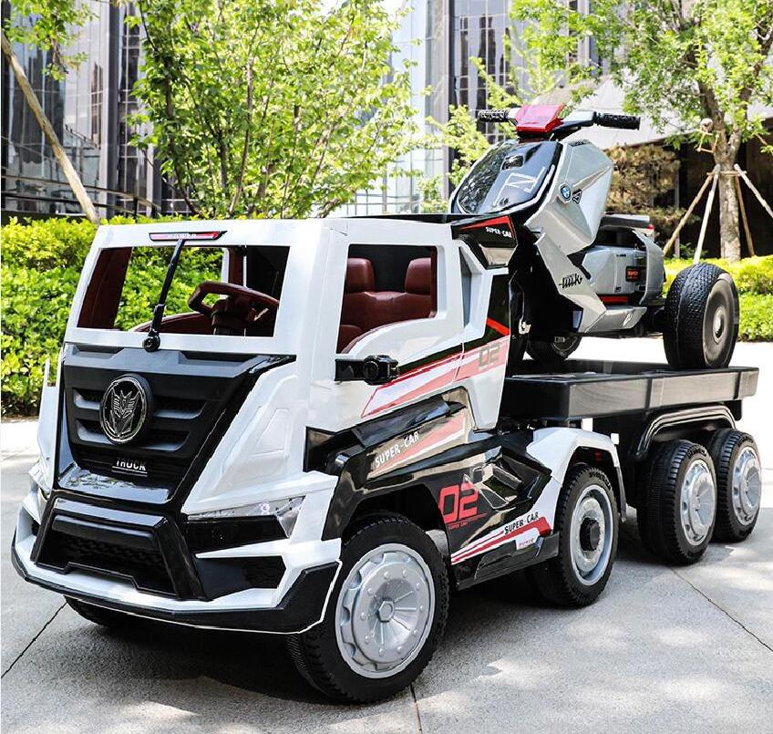 Children Ride On Car Truck Head Trailer With Big Power