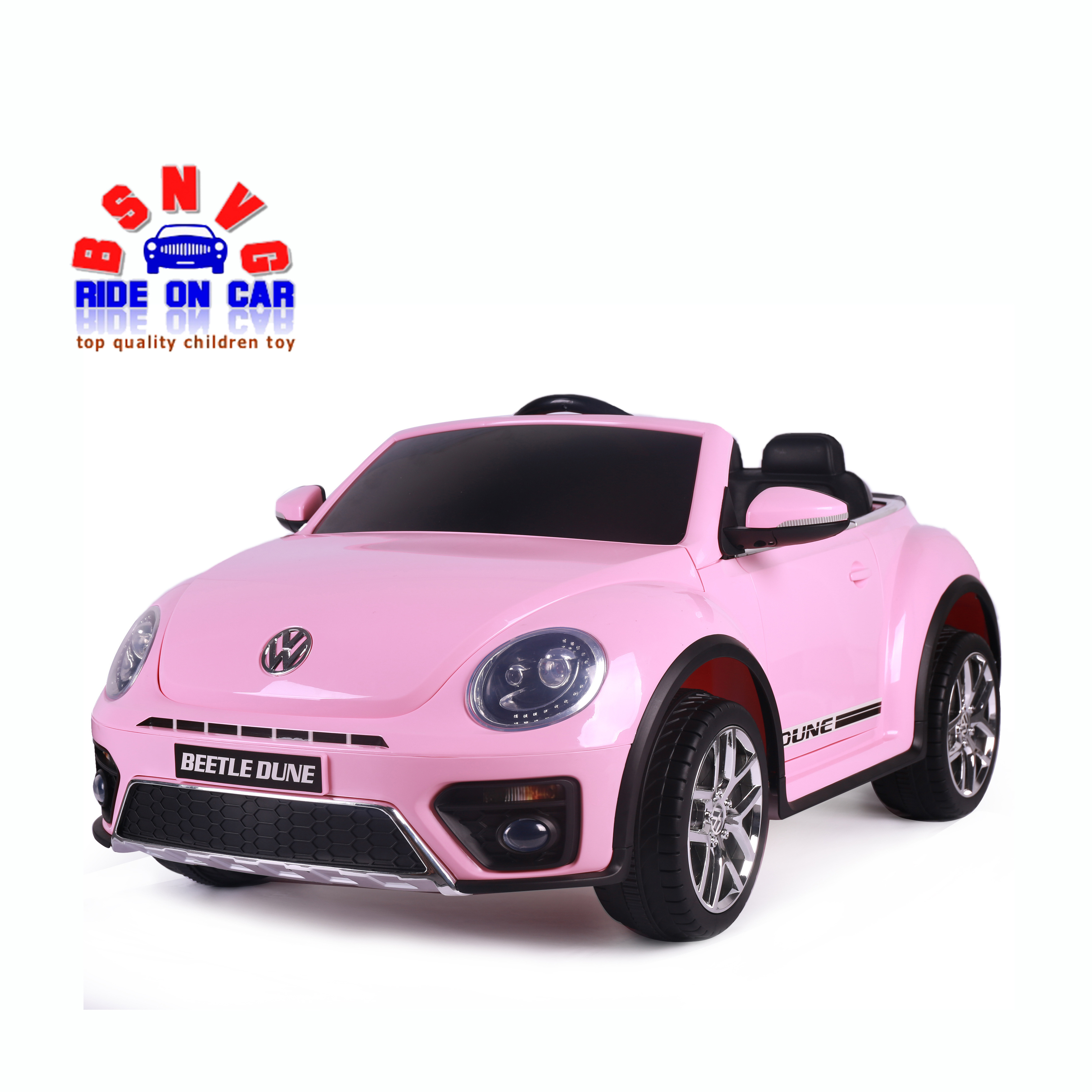 Stock PINK Children Remote Ride On Car Licensed Volkswagen Beetle