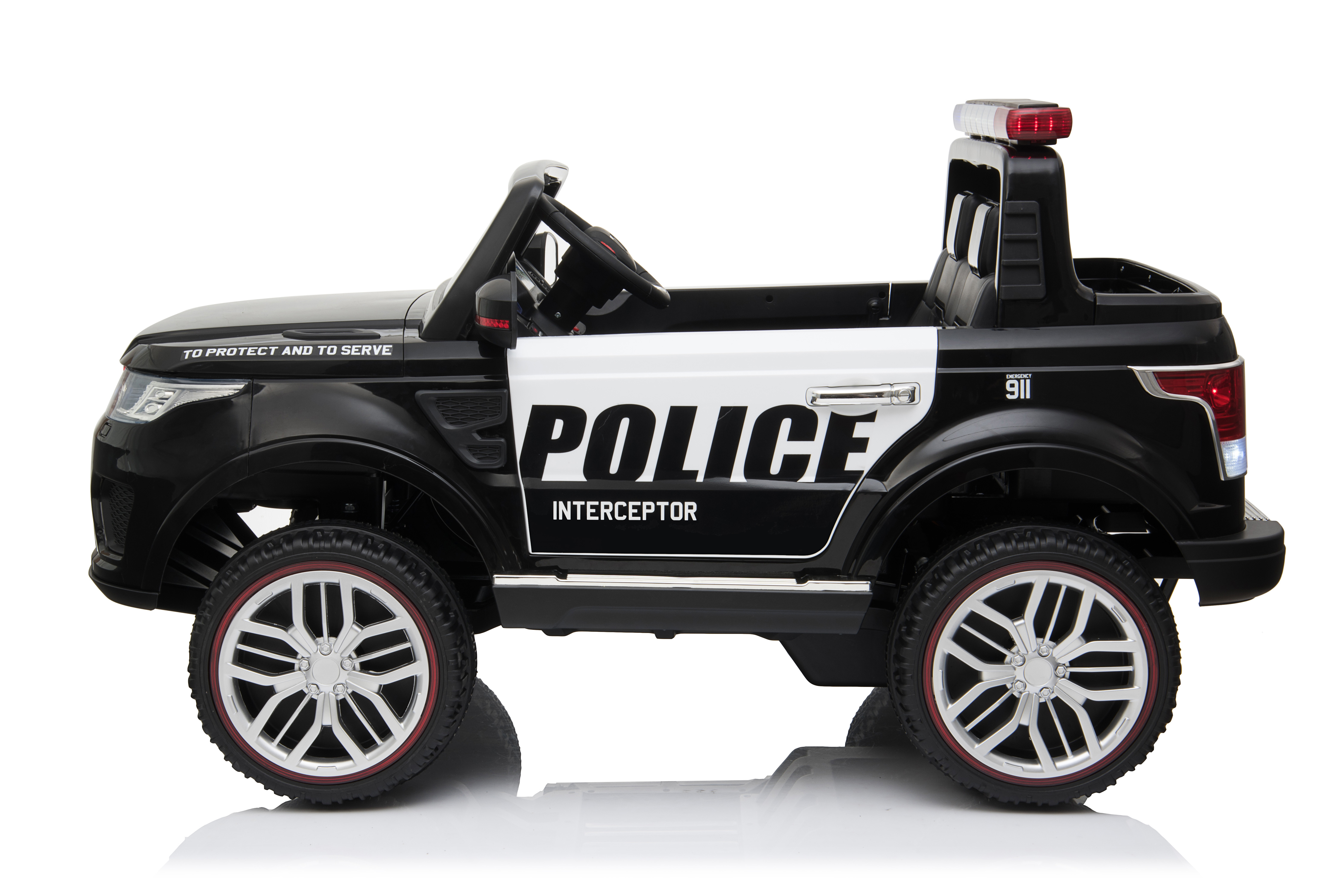 Children Two-Seater Police Car Emulation Ride On Car