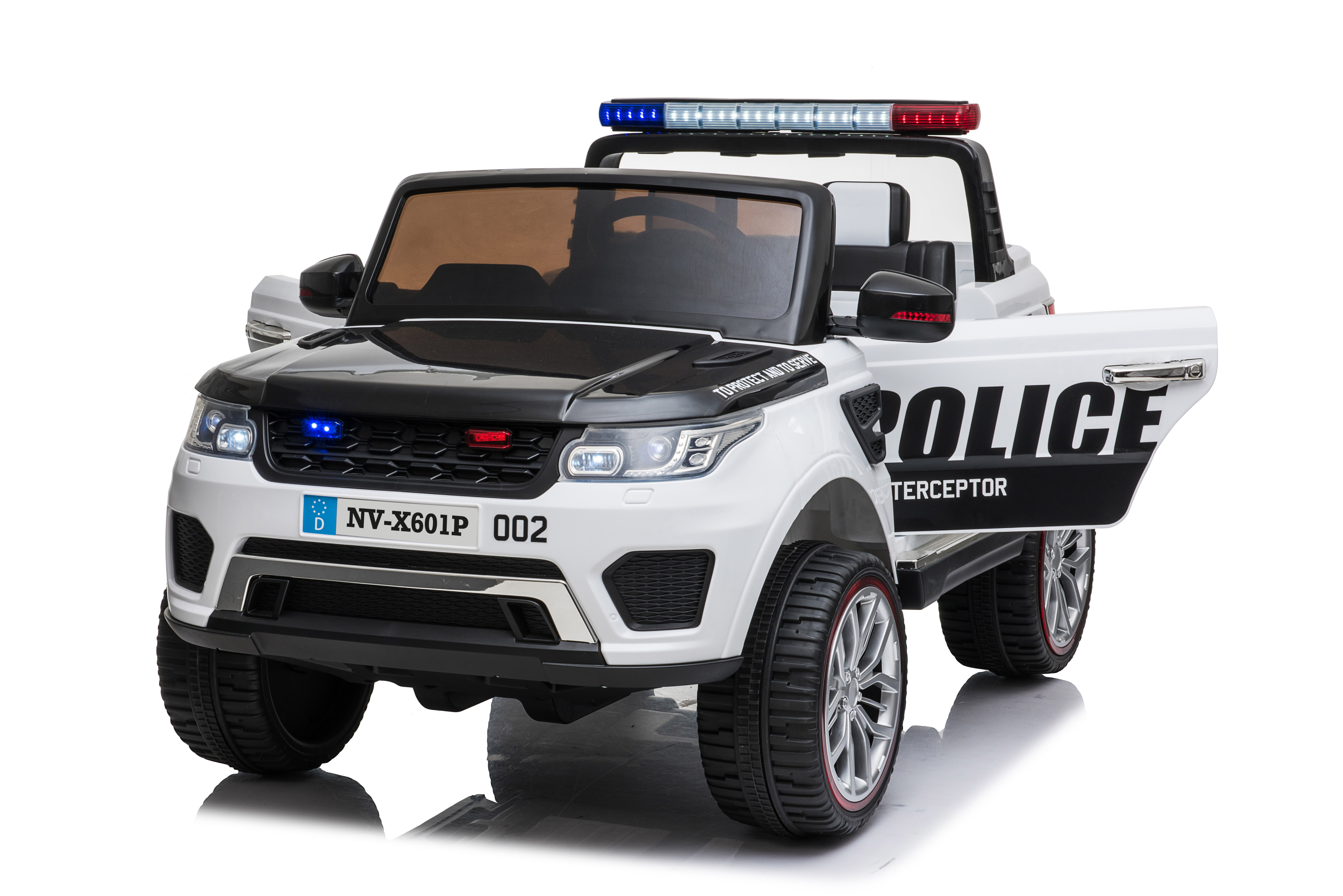 Children Two-Seater Police Car Emulation Ride On Car