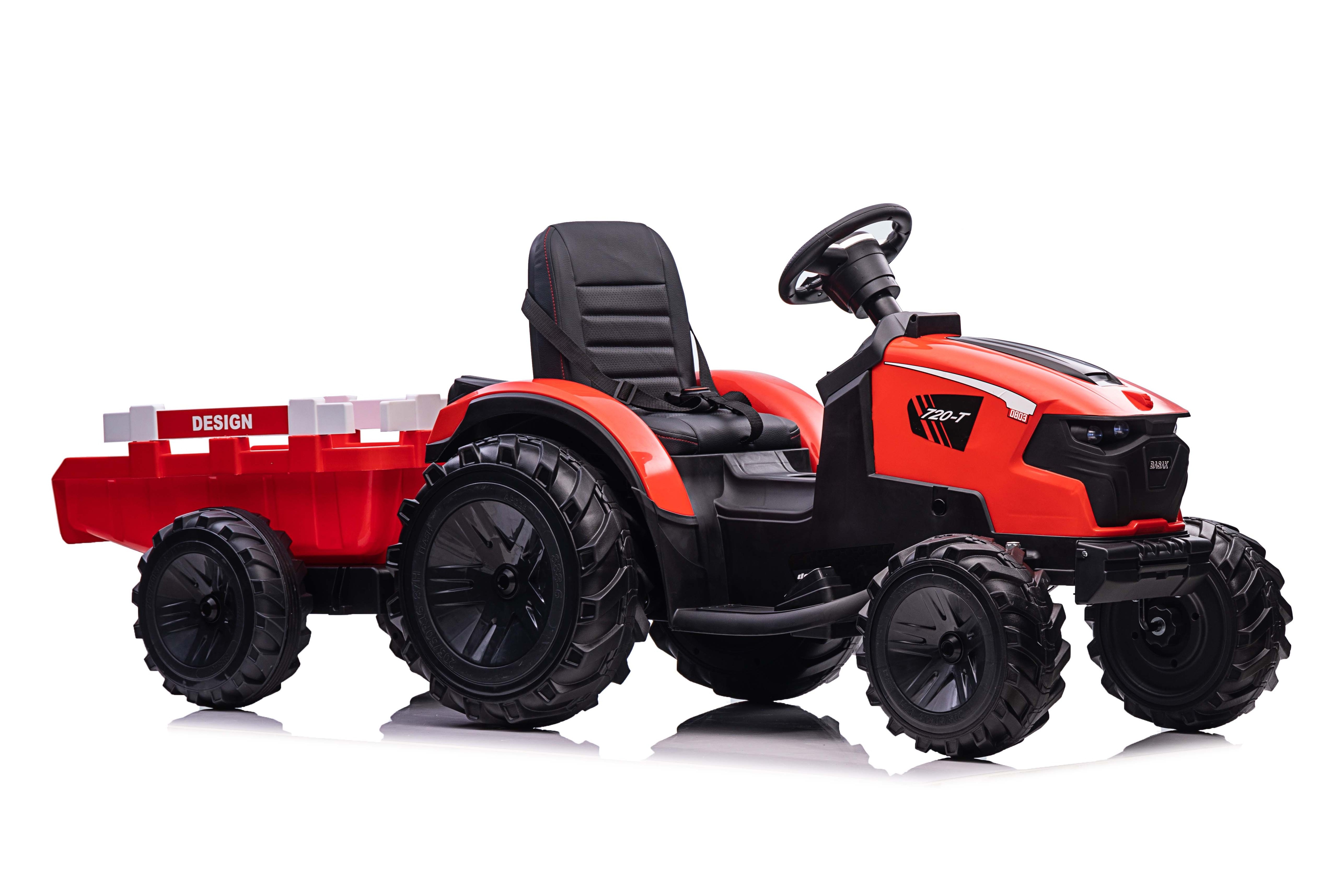 Kids Electric Ride On Tractor engineering car with 3 in 1 accessories