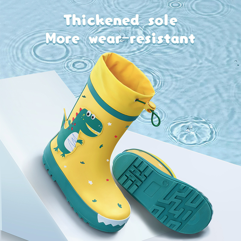 Beimei 2023  wholesale toddler printing waterproof rubber children's wellies for kids