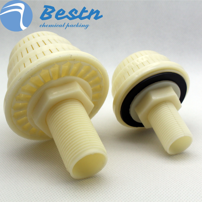 Customize PP Water Filter Media ABS  Plastic Sand Filter Nozzles Stem Thread for WasteWater Treatment