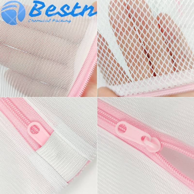 30x40cm 50x60cm Multi Size Reusable Zipper Heavy Duty Hotel Laundry Bags Eco-friendly  Loundry Bra Net Wash Bag