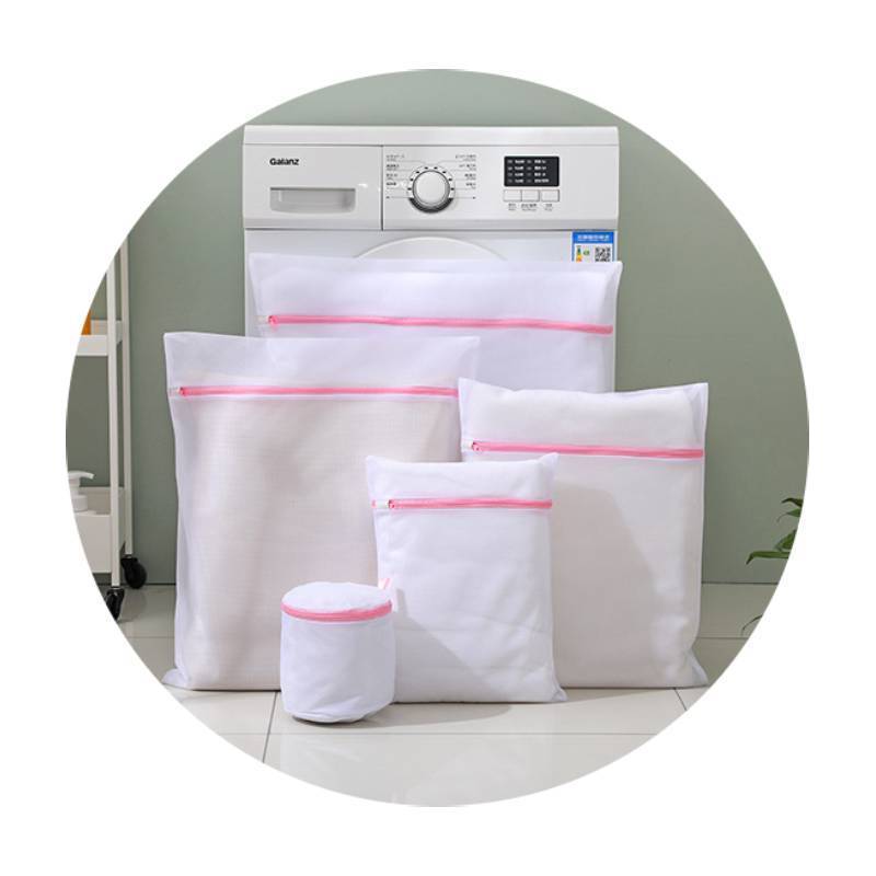 30x40cm 50x60cm Multi Size Reusable Zipper Heavy Duty Hotel Laundry Bags Eco-friendly  Loundry Bra Net Wash Bag