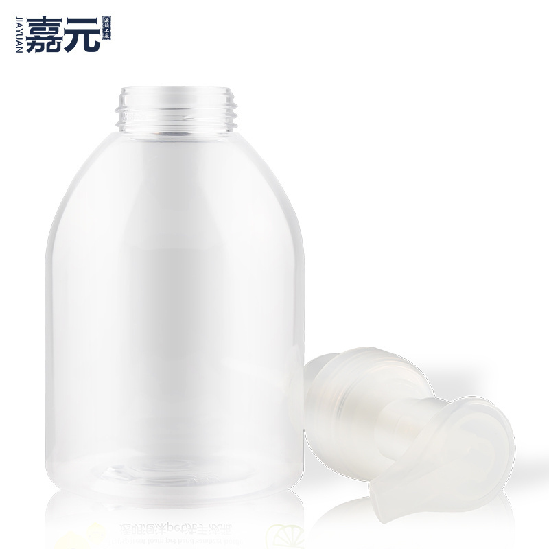 300ml custom Boston transparent face wash foam pump bottle