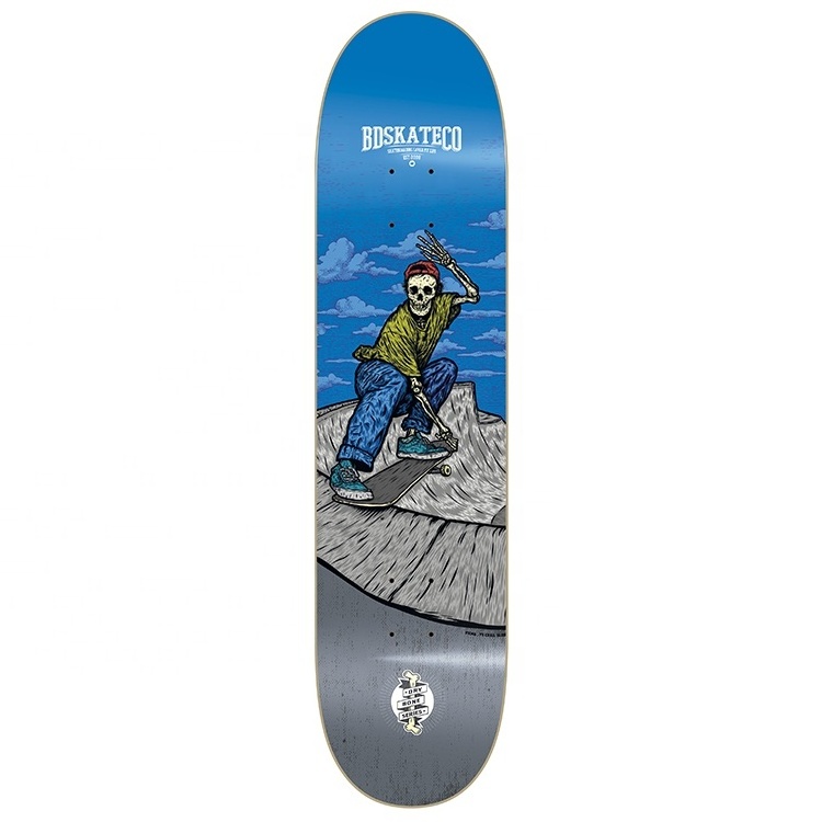 Professional Custom 7 Ply Uncut Skateboard Blank Longboard Deck