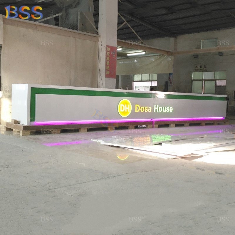 Restaurant Bar For Sale Best Quality Acrylic Marble Fast Food Bar Counter