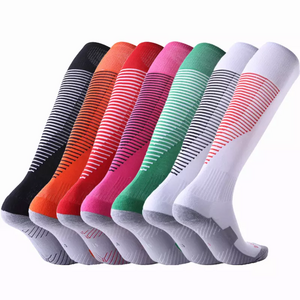 Oem Wholesale Custom Logo Athletic Running Socks Pink Unisex Fashion Football Sports Socks