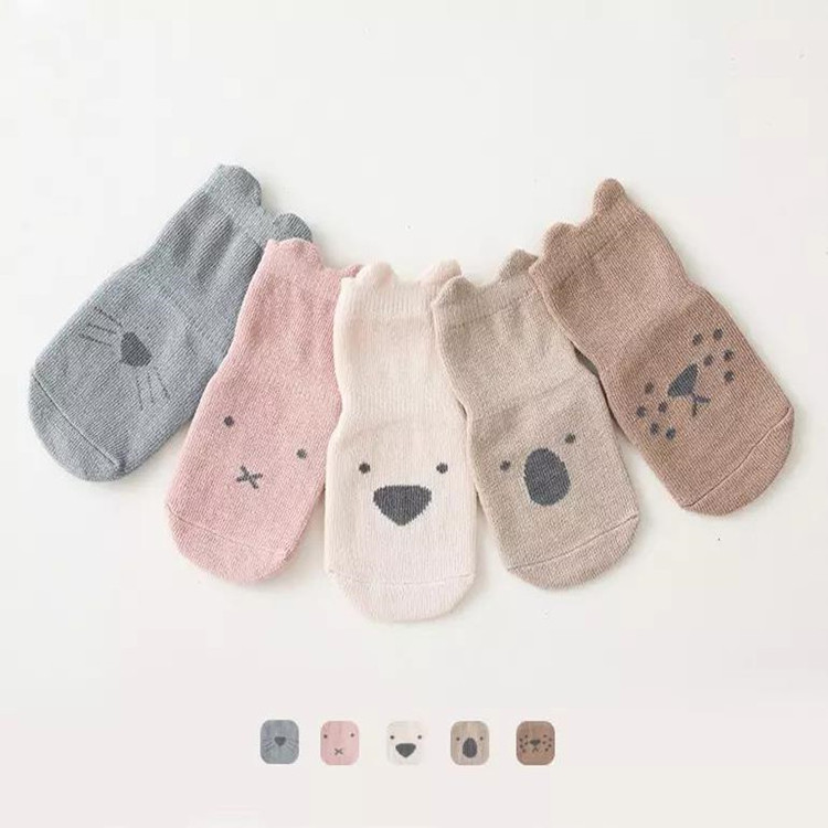 Elite Organic Cotton Non Slip Toddler Socks Cute Animal Infant Boys Girls Baby Socks, Non Slip Socks Baby