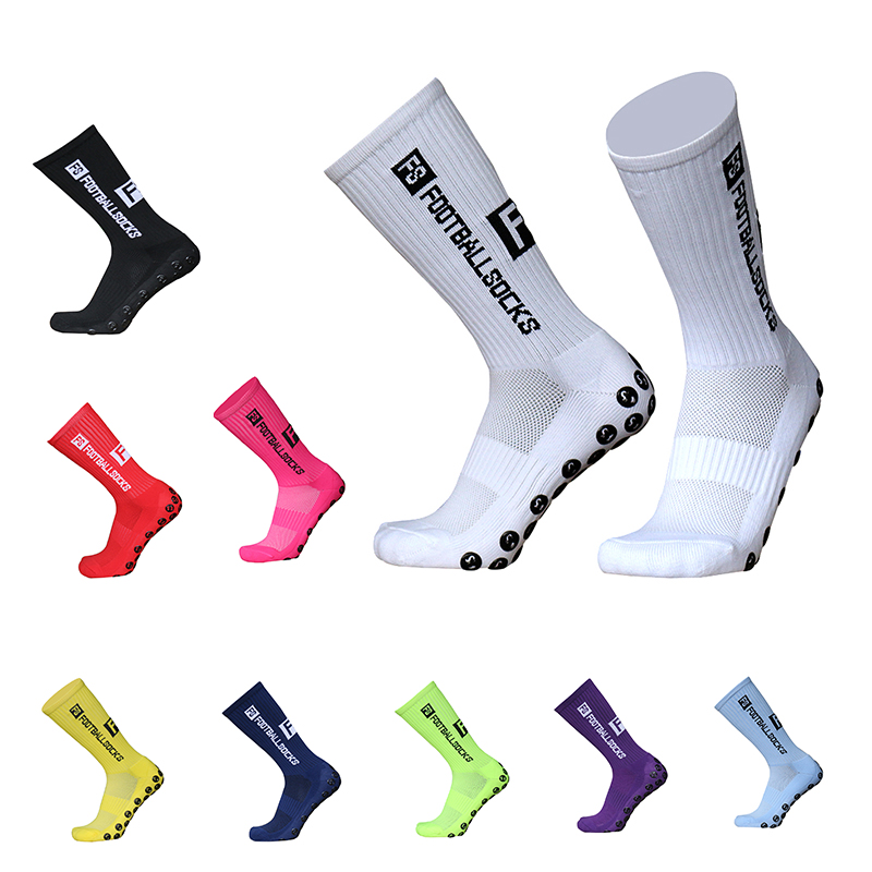 Anti Slip Men Compression Football Socks Custom Unisex Grip Crew Soccer Sport Sock, Anti-slip Socks