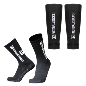 Athletic Wholesale Sports Sock Grip Custom Logo Anti-slip Breathable Soccer Football Socks With Leg Sleeve