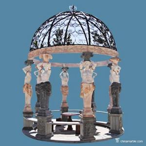 outdoor seating gazebos for garden/marble stone gazebo large