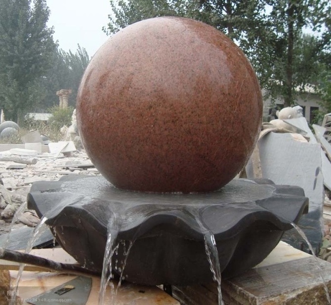 Marble Floating Ball Shaped Water Fountain/Rolling Sphere Fountain