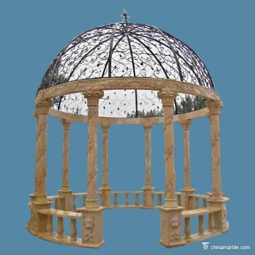 outdoor seating gazebos for garden/marble stone gazebo large