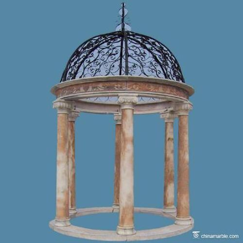 sunshade awning gazebo marble outside garden pavilion