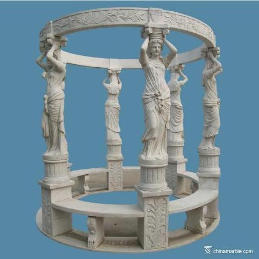 outdoor seating gazebos for garden/marble stone gazebo large