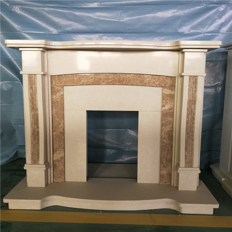 limestone fireplace mantel/indoor fireplace decorative