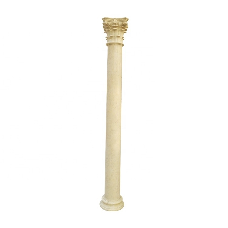 Architecture Ornamental Decorative Granite Pillar Carved Marble Column