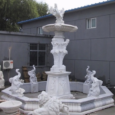 Outdoor Elephant Water Fountain stone garden fountains for sale