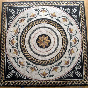 Decorative Moroccan Style Hand Painted Floral Portuguese Encaustic Ceramic Tile