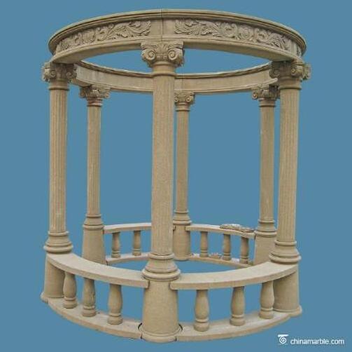 outdoor seating gazebos for garden/marble stone gazebo large