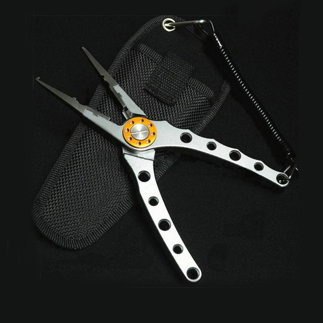 Fishing plier rubber handle stainless steel