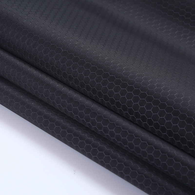 competitive price 210T waterproof polyester honeycomb taffeta fabric for garment bags luggage tents backpacks