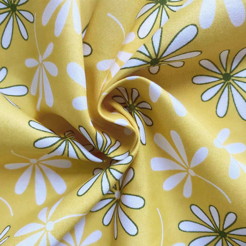 polyester pongee fabric with printing for jackets coats dresses lining hometextile