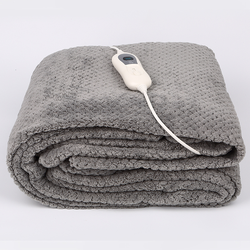 Heated Throw Electric Blanket With Digital Controller 9 Heat Settings