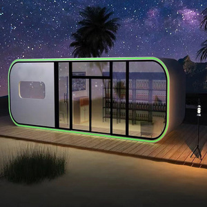 High Quality Mobile Soundproof 4 Person Office Meeting Pod Prefab Houses Mobile Prefabricated Bathroom Apple Pods