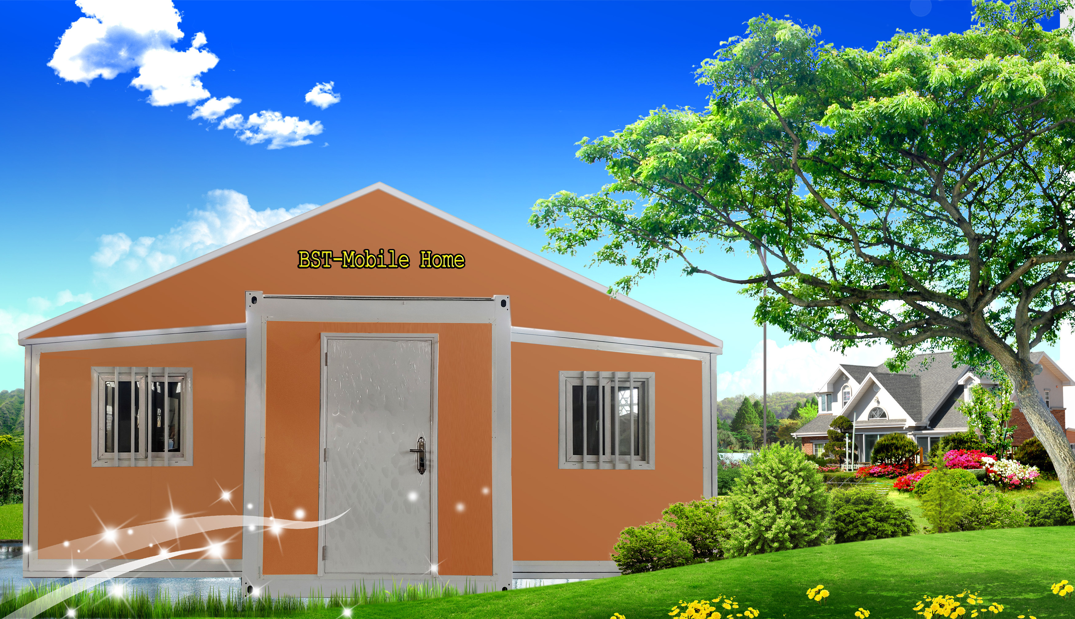 Easy Installation Steel frame building Prefab House Portable Expandable Shipping Container House For Living