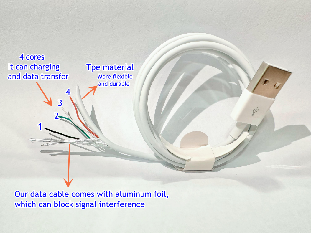 Original Fast Charging Usb Data Sync Cable 8pin to USB Ladekabel ip 13 14 15 Pro max