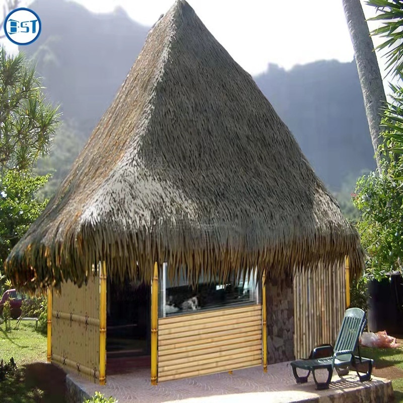 2022 new New Arrival Artificial roofing thatch Palm Leaf Thatch Umbrella