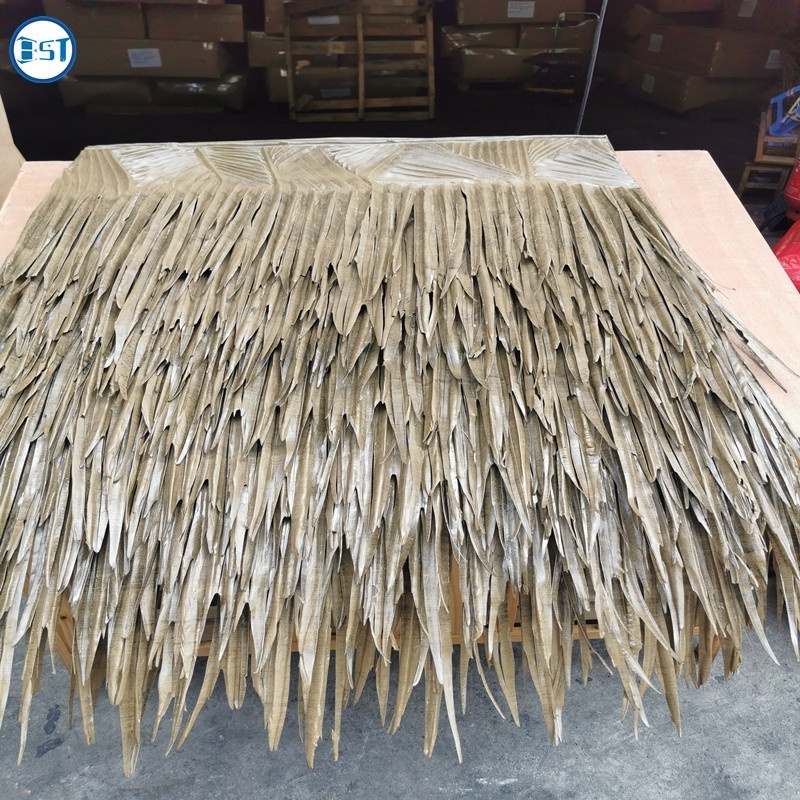 2022 new New Arrival Artificial roofing thatch Palm Leaf Thatch Umbrella