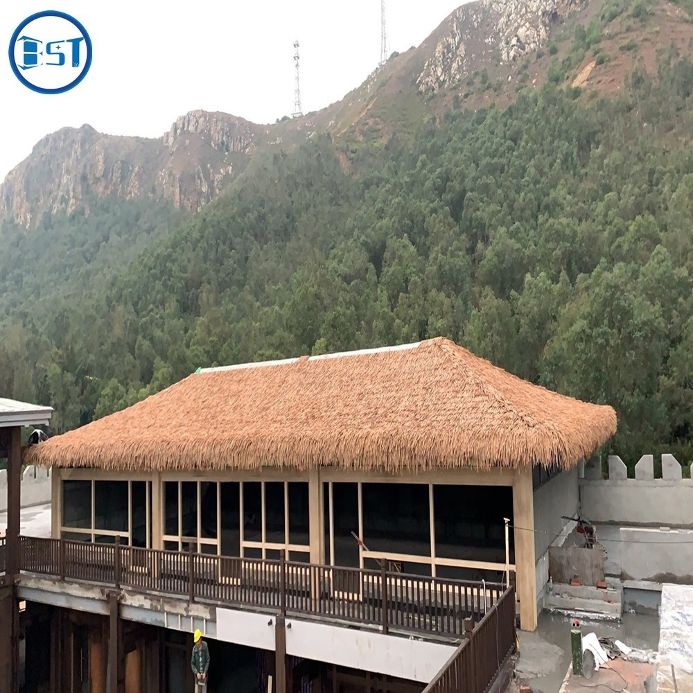 Building material Synthetic Roofing Tile Plastic artificial thatch roof gazebo for resort park