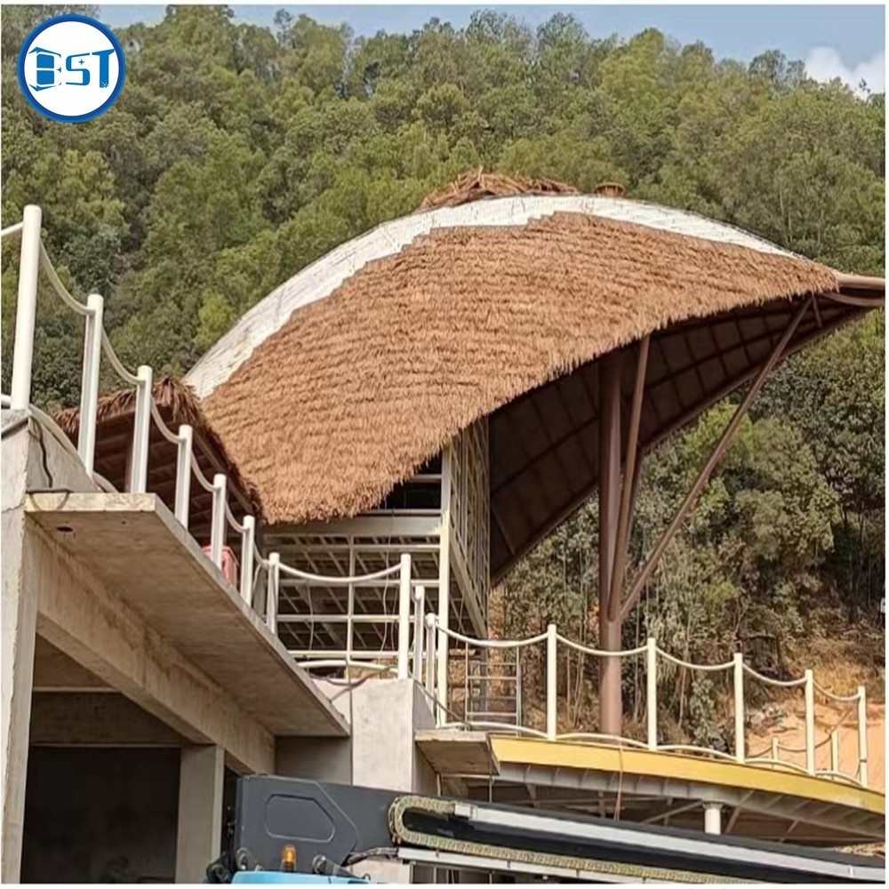 Building material Synthetic Roofing Tile Plastic artificial thatch roof gazebo for resort park