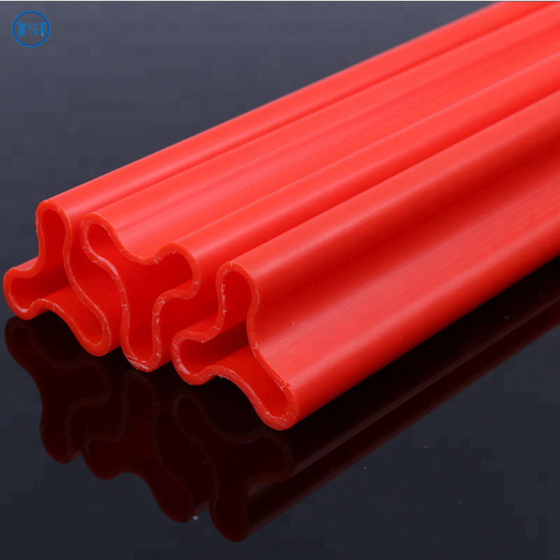 Extrusion high tenacity red plastic polypropylene triangle pipe