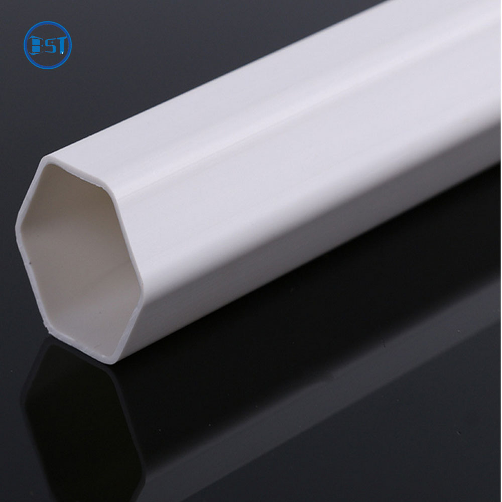 high quality six sides pvc hexagon tube pipe