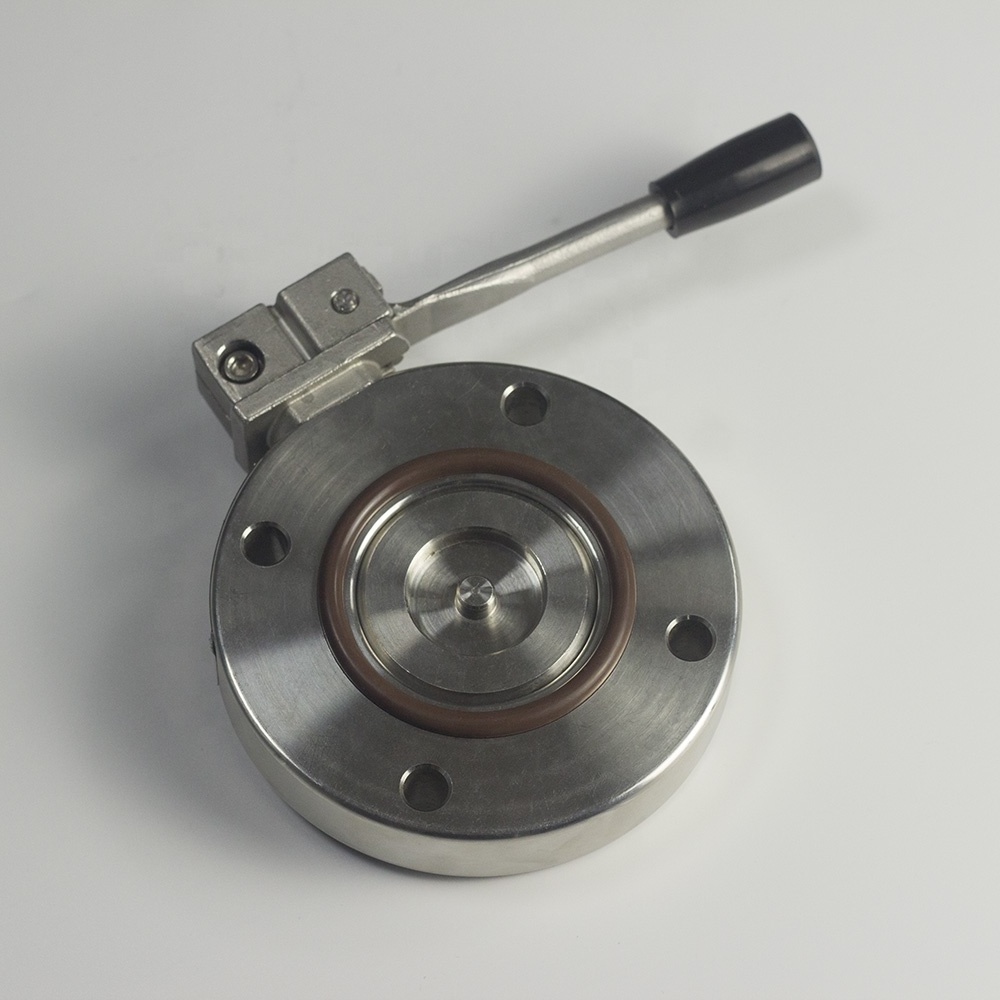 High Pressure Butterfly Vacuum valve Manual Stainless steel valve