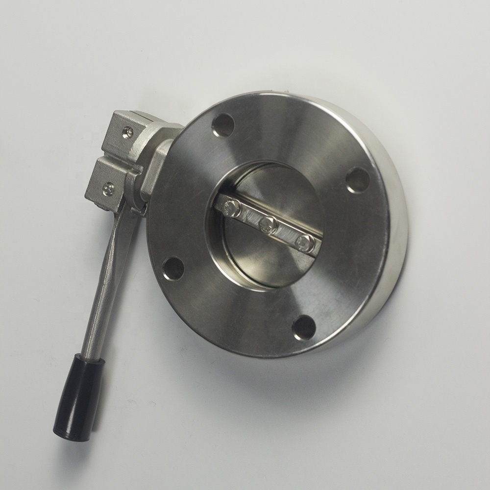 High Pressure Butterfly Vacuum valve Manual Stainless steel valve