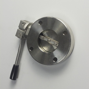 High Pressure Butterfly Vacuum valve Manual Stainless steel valve