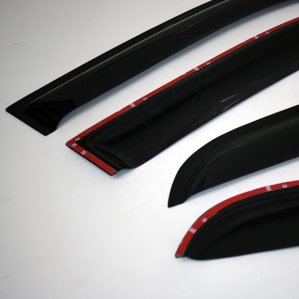 Dark Smoke 4 Pcs Set Window Visor wind Deflector Rain Guard for 2009-2013 Forester