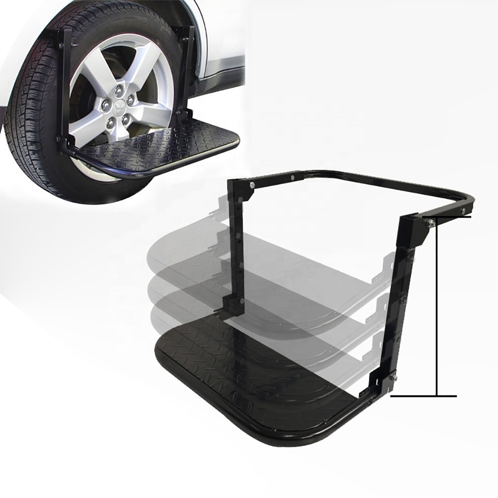 HOT Folding Heavy Duty Car truck Tire Steps for Truck SUV RV