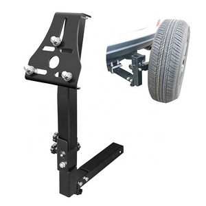 Supply of 2-inch foldable spare tire stand with towing mouth RV spare tire stand bracket SUV spare tire stand